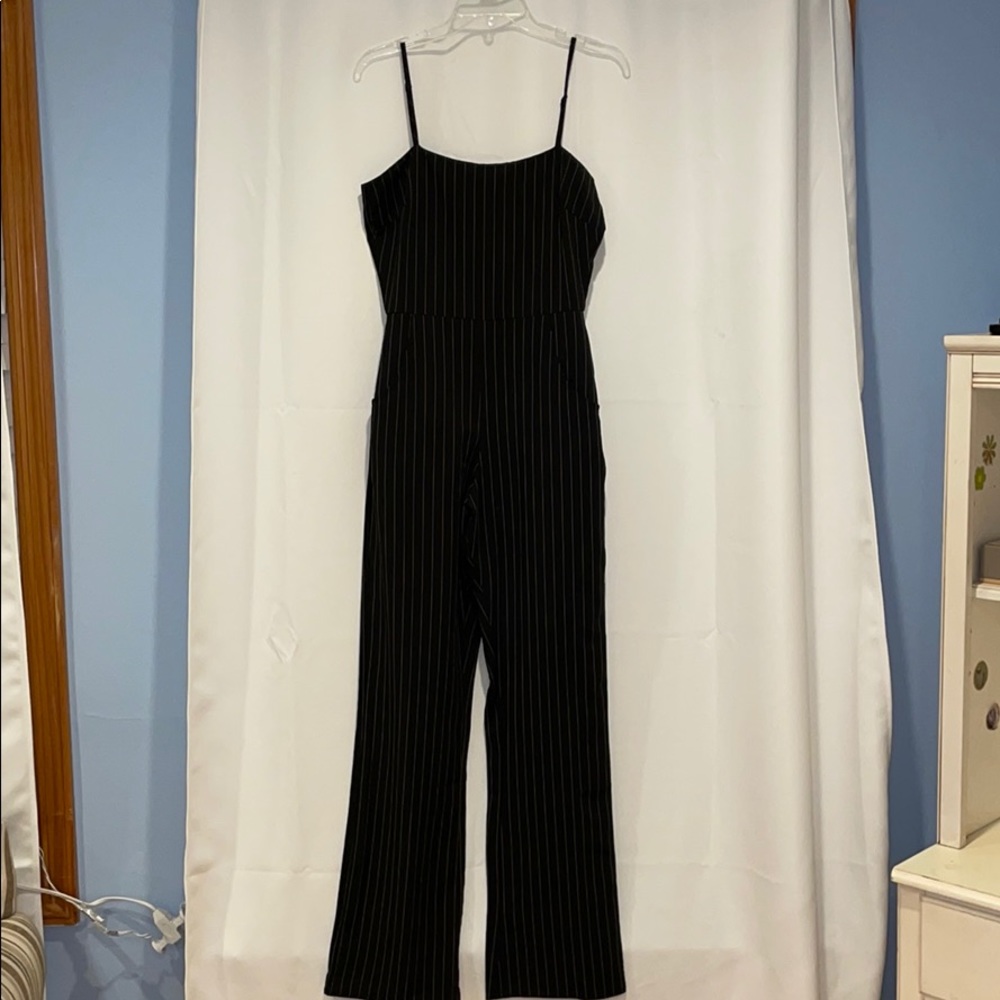 Pinstripe jumpsuit